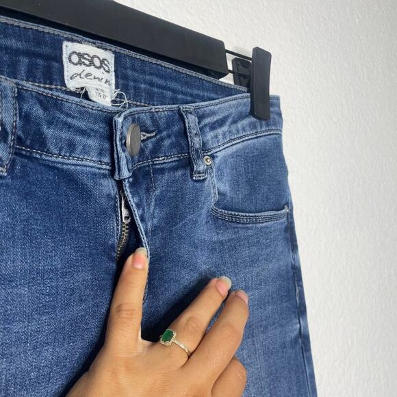Asos Womens Jeans Size 26 Denim Blue Medium Wash Bootcut Leg Casual Wear - Picture 12 of 14